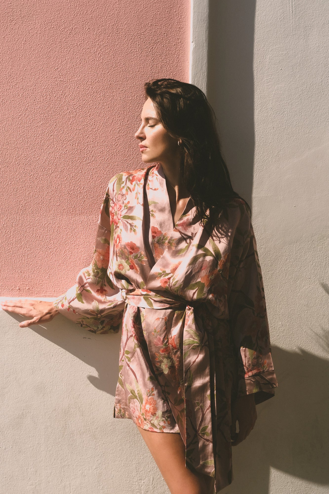 CHINESE STYLE KIMONO WITH PATTERN MINI