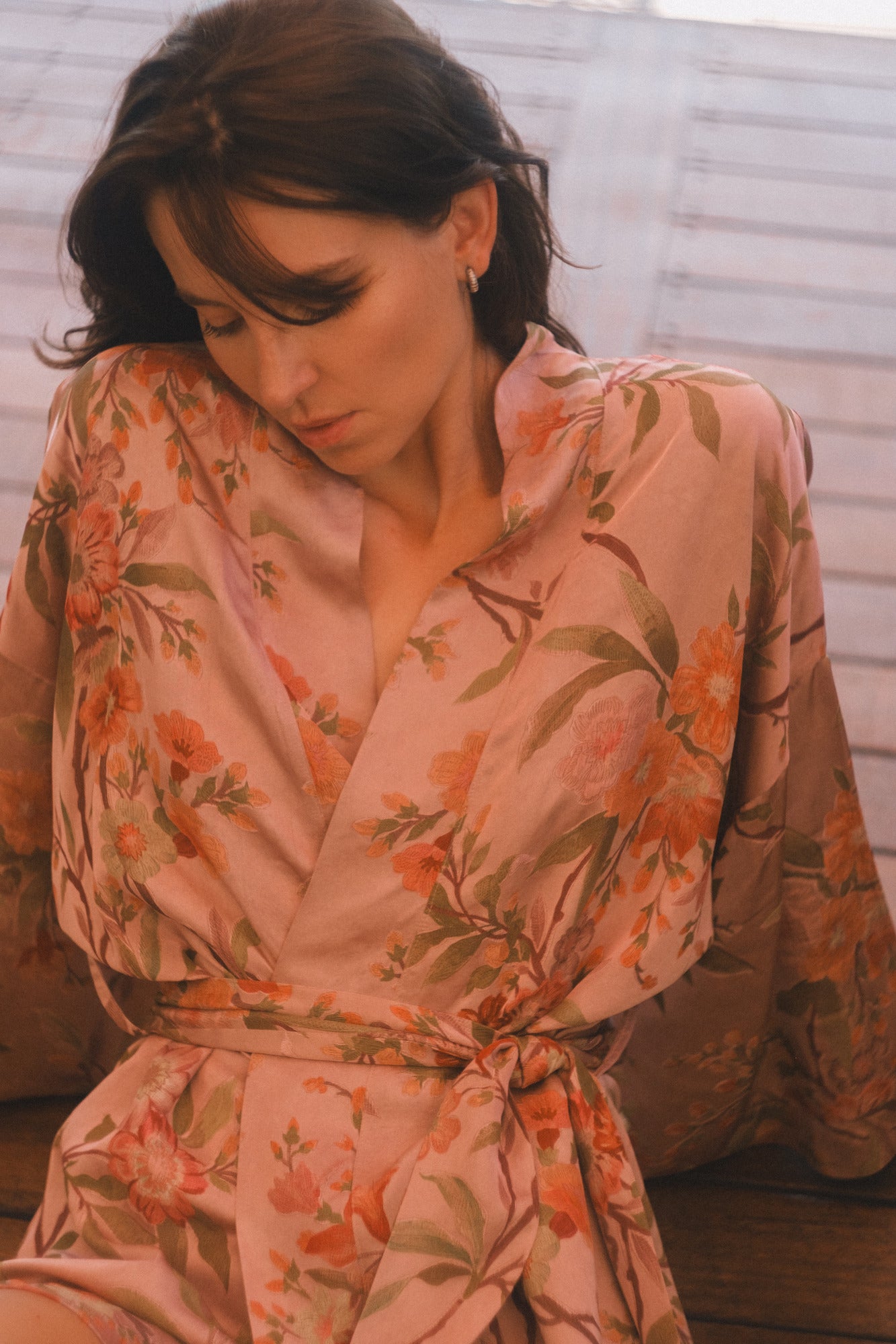 CHINESE STYLE KIMONO WITH PATTERN MINI