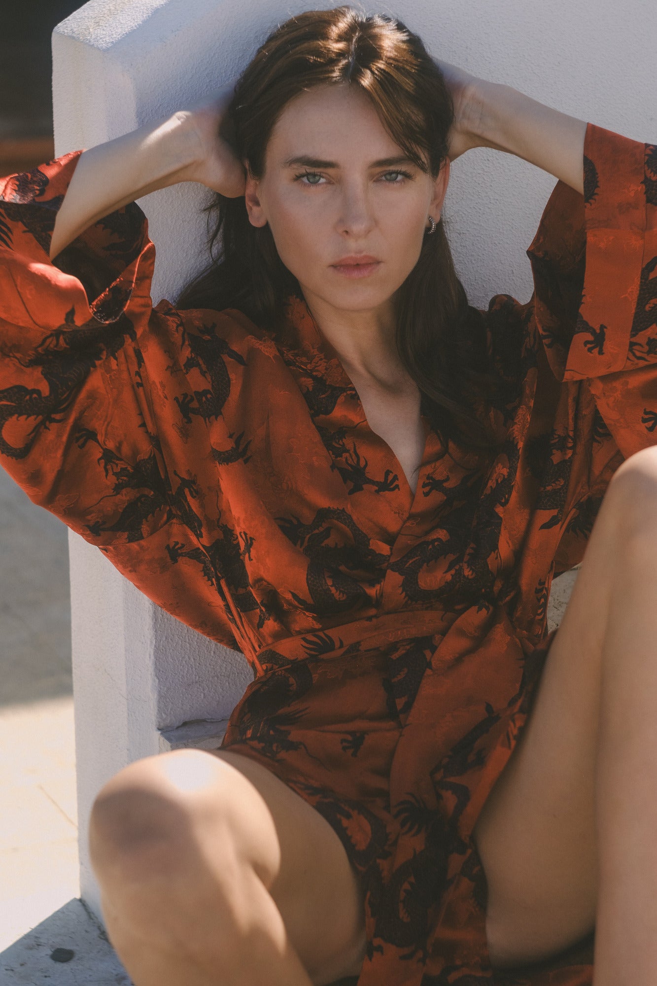 CHINESE STYLE KIMONO WITH PATTERN MINI