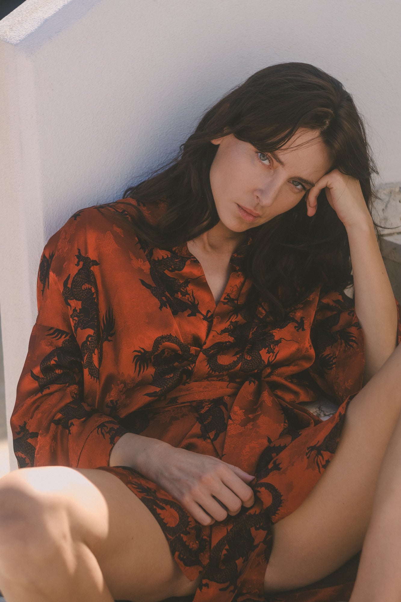 CHINESE STYLE KIMONO WITH PATTERN MINI