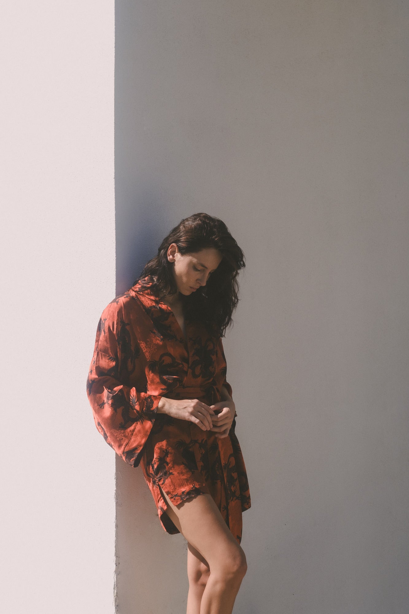 CHINESE STYLE KIMONO WITH PATTERN MINI