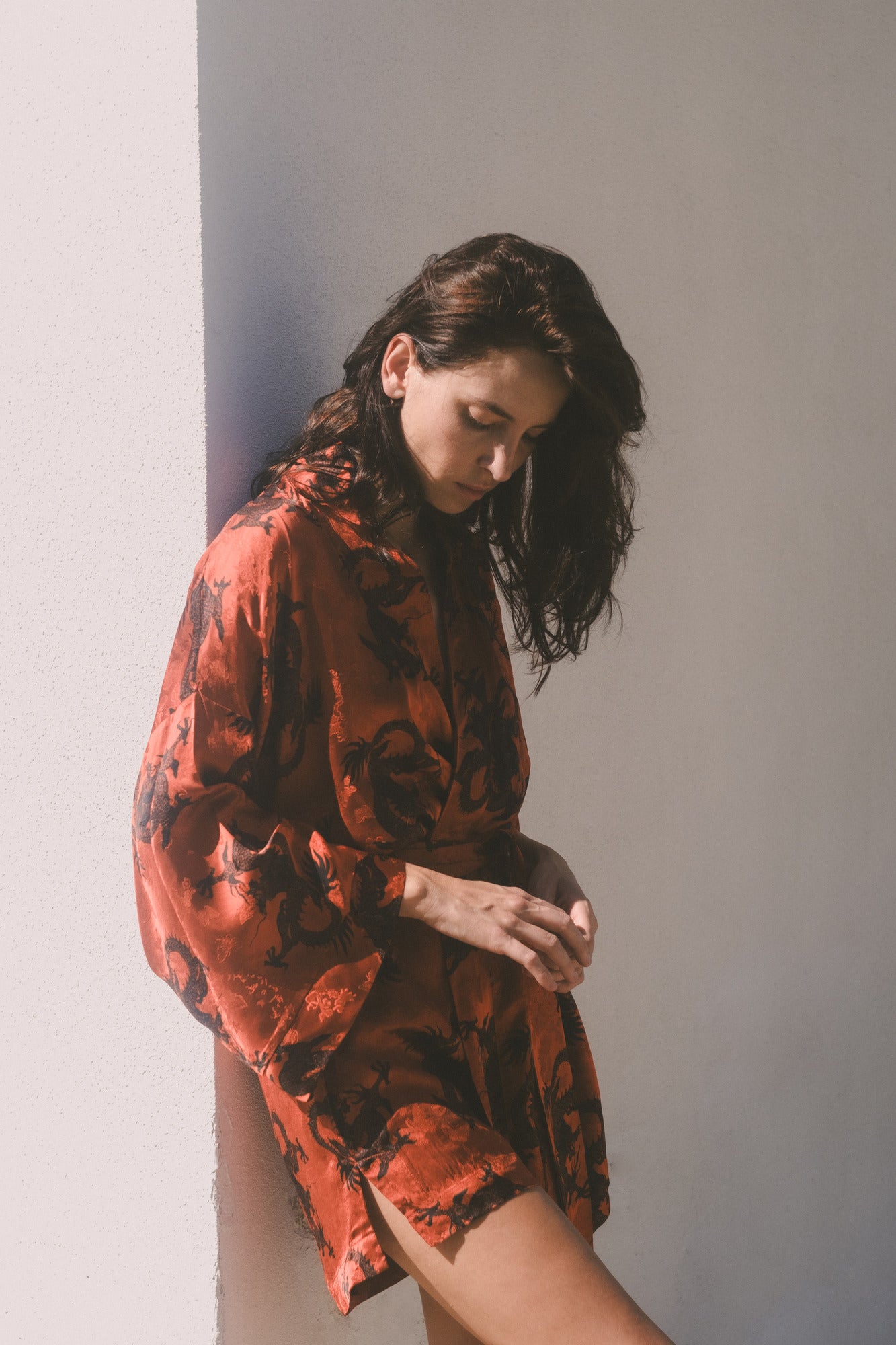 CHINESE STYLE KIMONO WITH PATTERN MINI