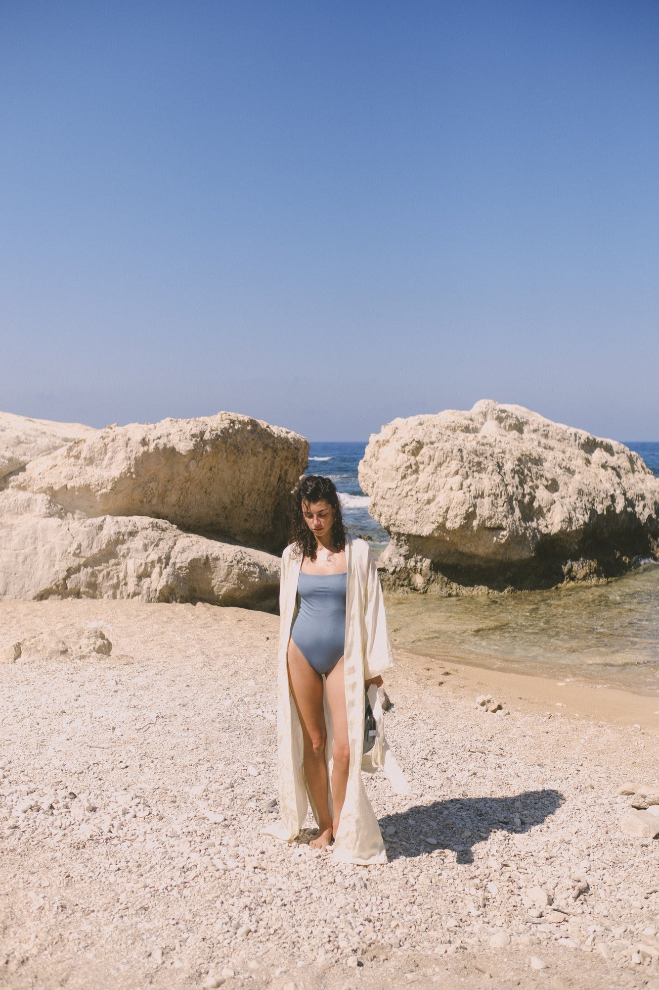 THIN STRAPS ONE-PIECE SWIMSUIT