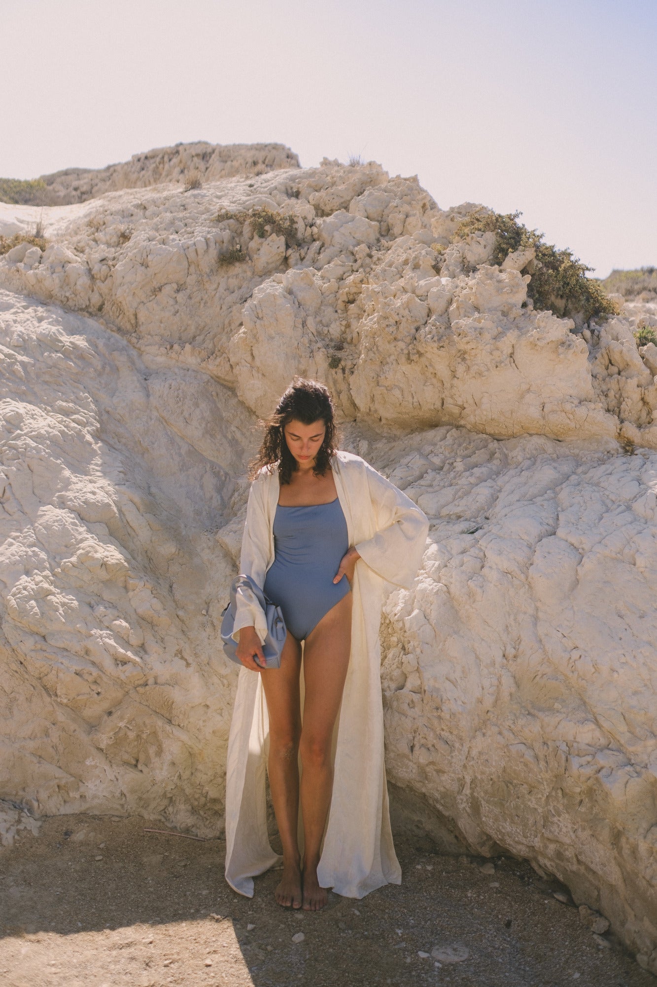 THIN STRAPS ONE-PIECE SWIMSUIT