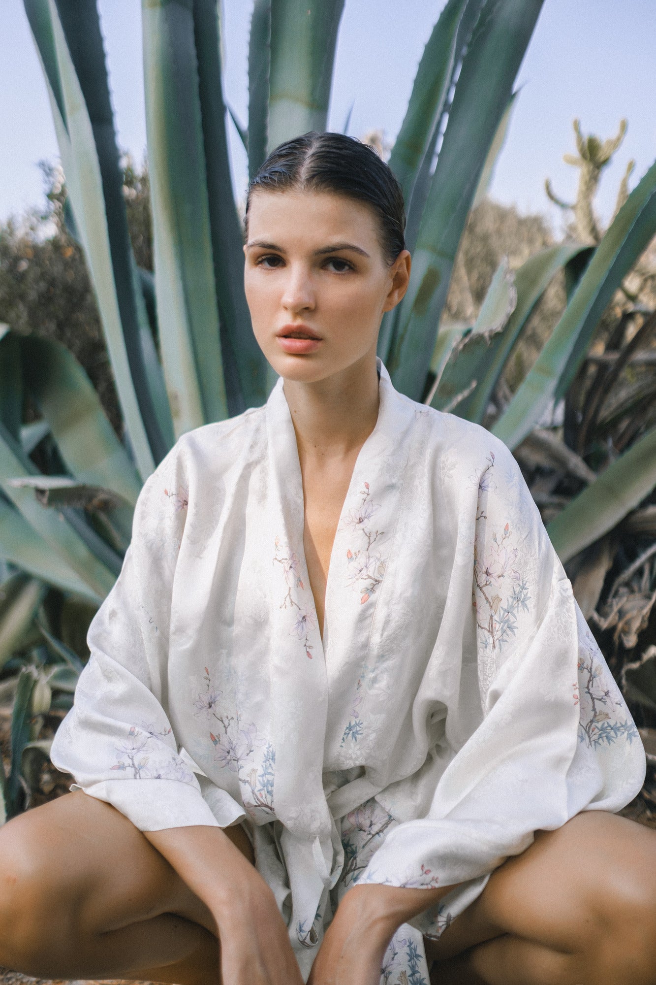 CHINESE STYLE KIMONO WITH PATTERN MINI