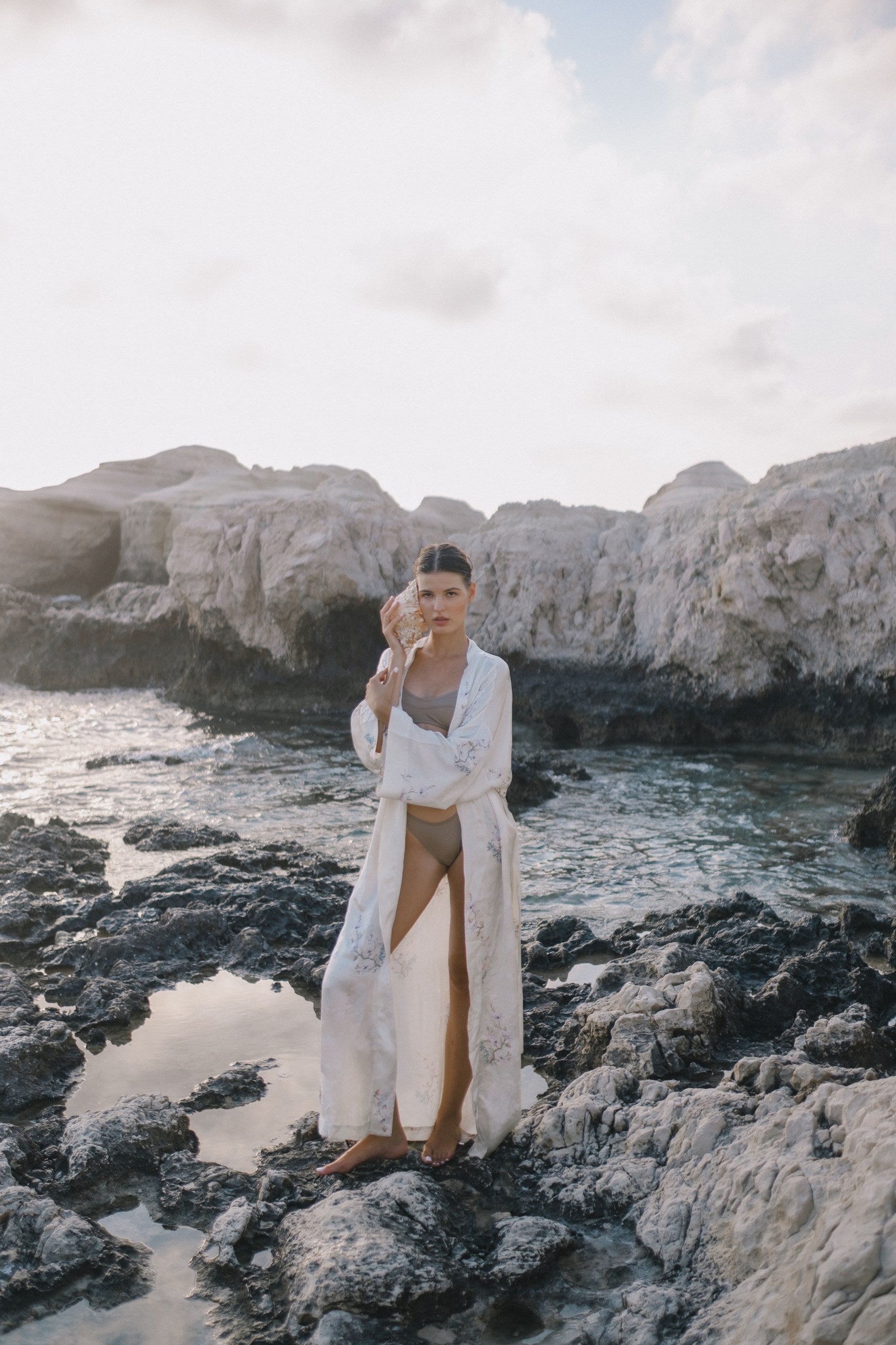 CHINESE STYLE KIMONO WITH PATTERN MAXI