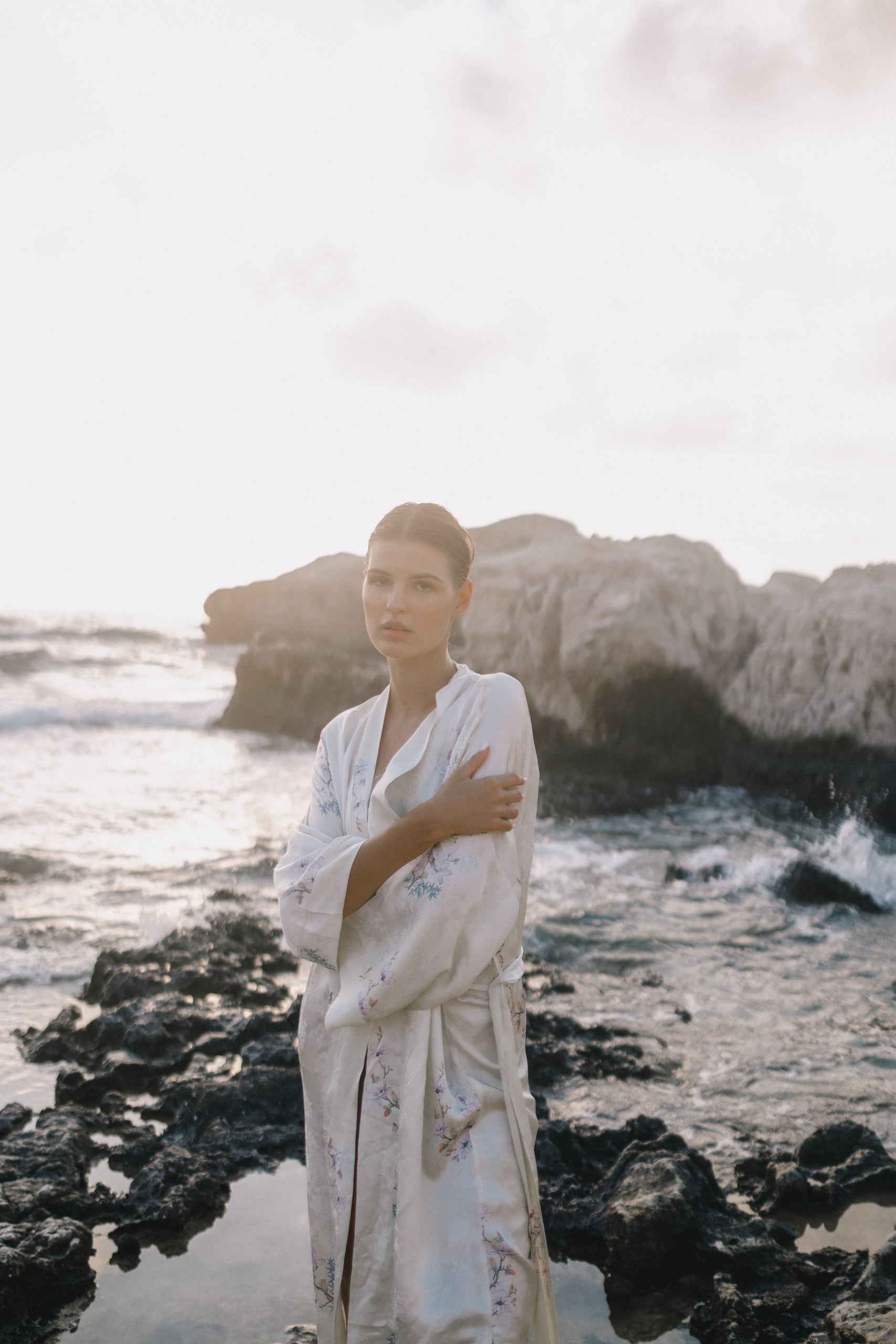 CHINESE STYLE KIMONO WITH PATTERN MAXI