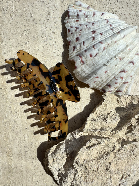 LARGE CRABBIE CLIPPER LEOPARD