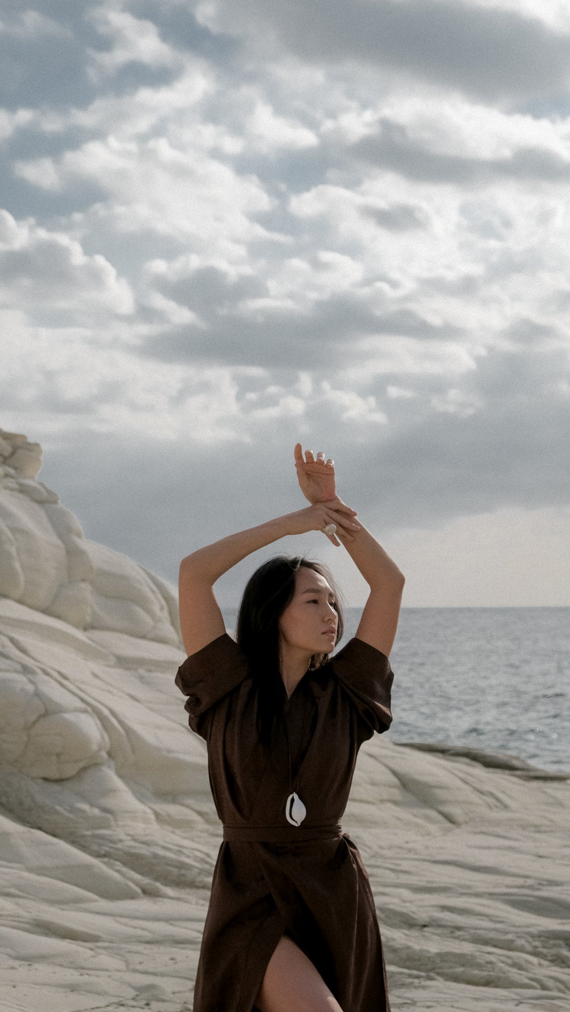 CHINESE STYLE KIMONO WITH PATTERN MAXI