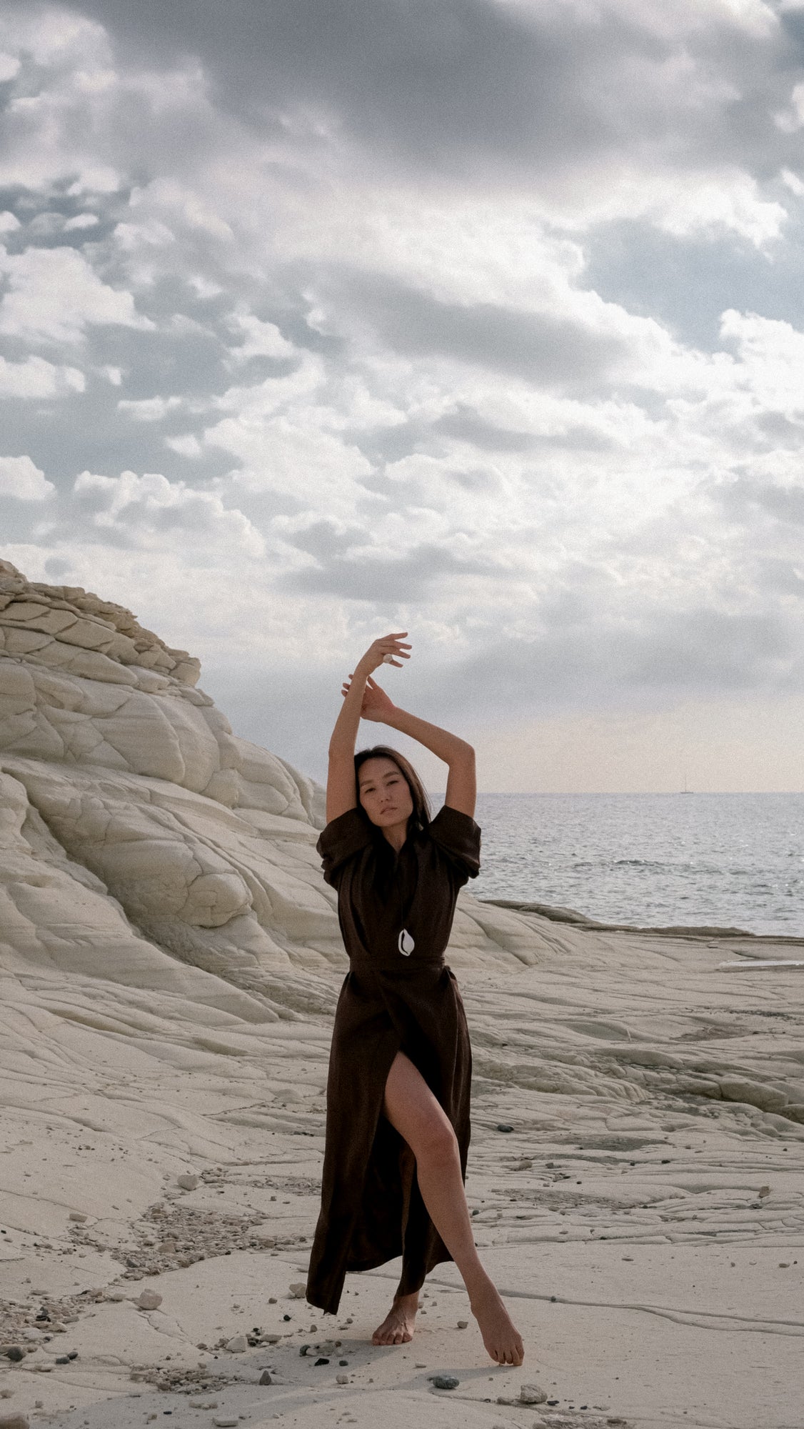 CHINESE STYLE KIMONO WITH PATTERN MAXI