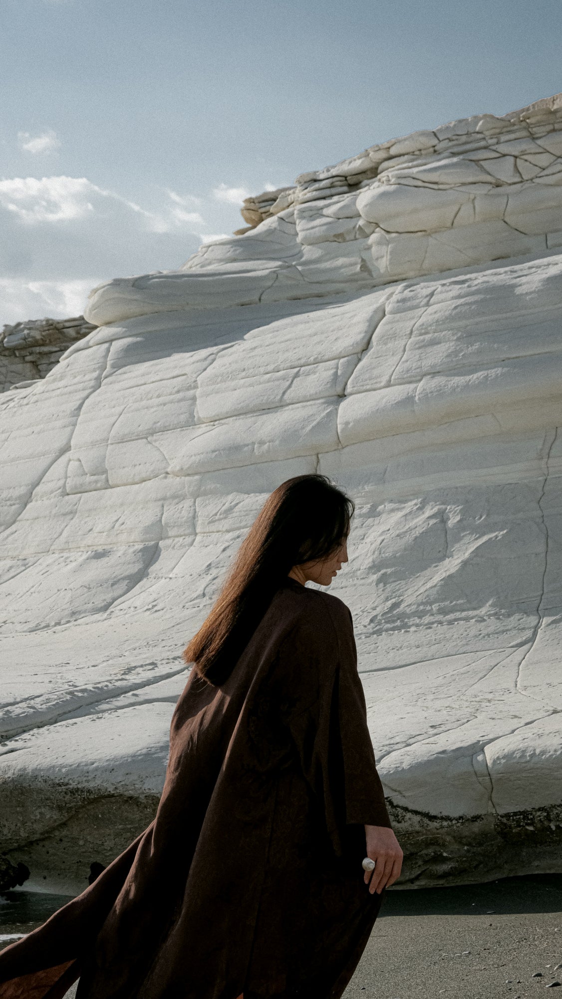 CHINESE STYLE KIMONO WITH PATTERN MAXI