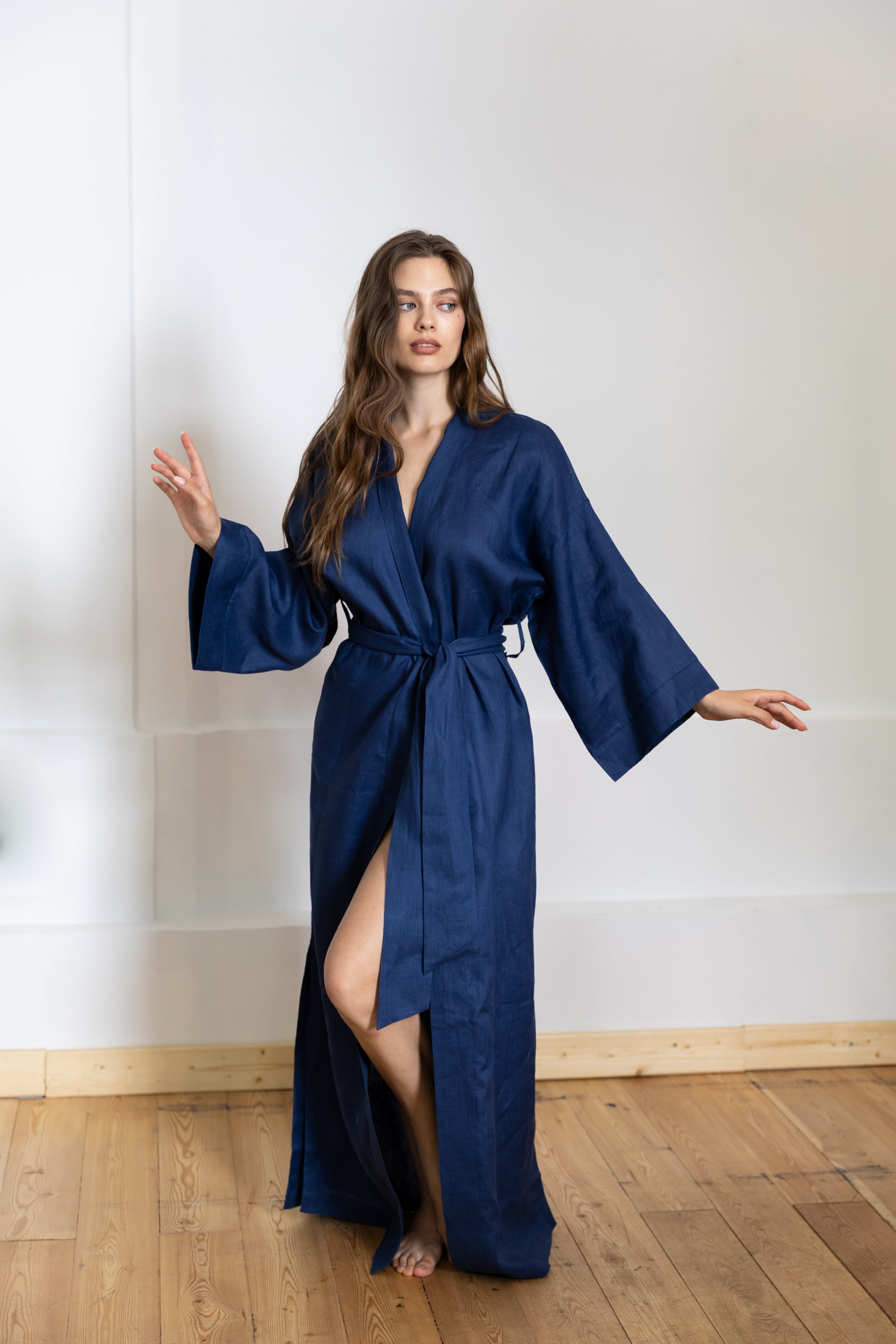LINEN KIMONO MAXI