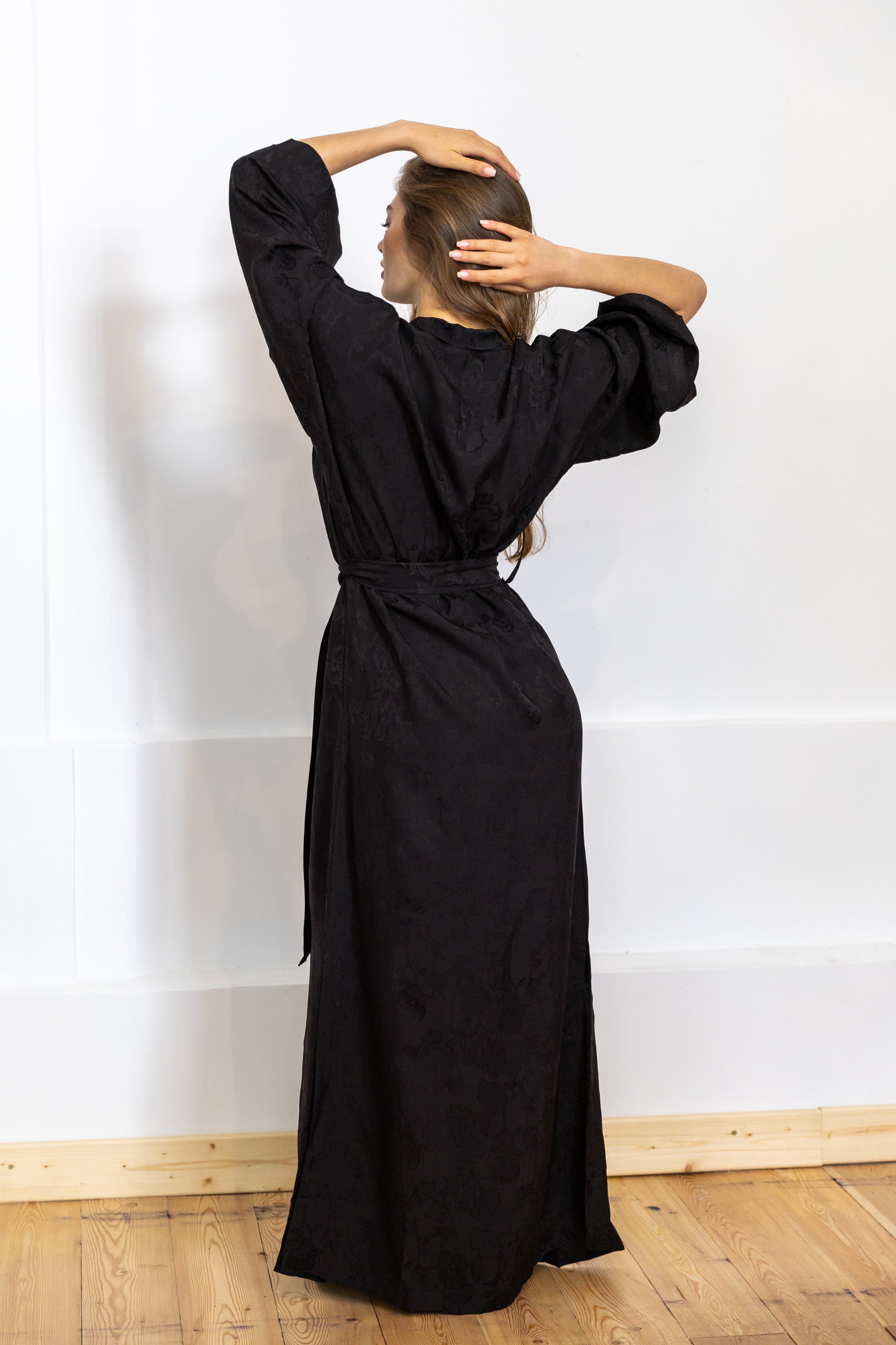 CHINESE STYLE KIMONO WITH PATTERN MAXI