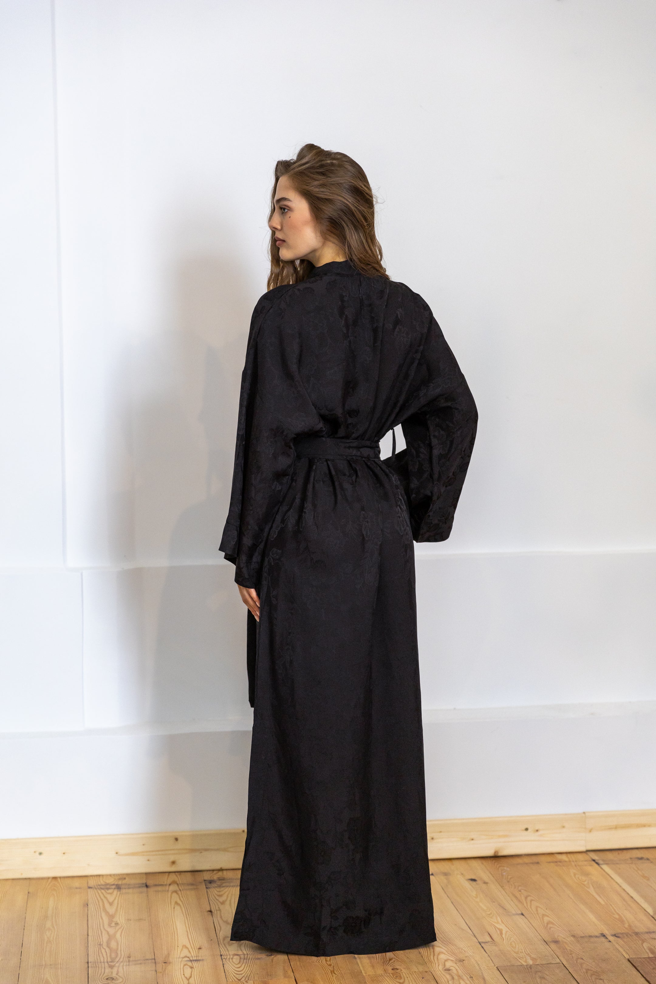 CHINESE STYLE KIMONO WITH PATTERN MAXI