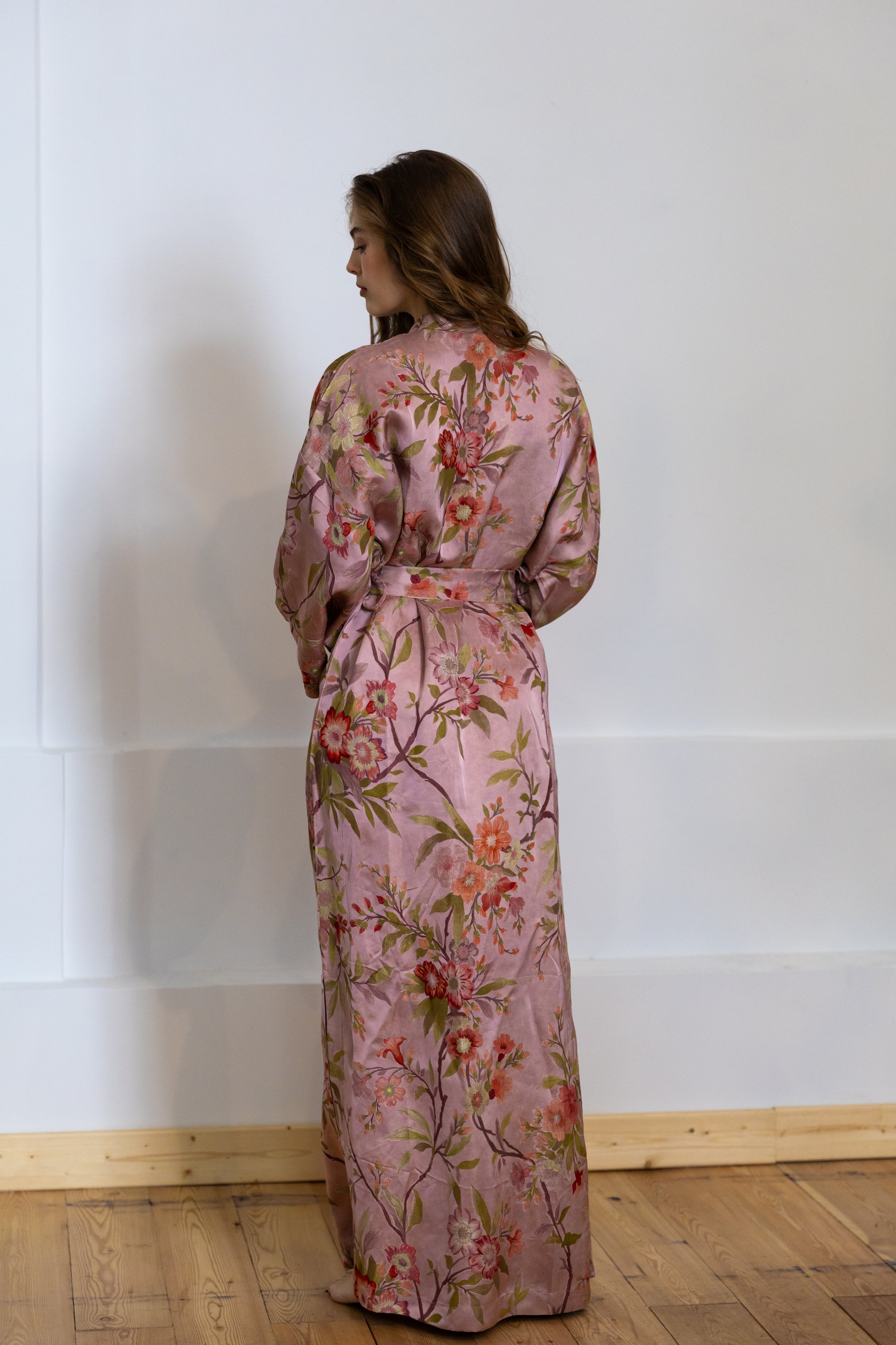 CHINESE STYLE KIMONO WITH PATTERN MAXI