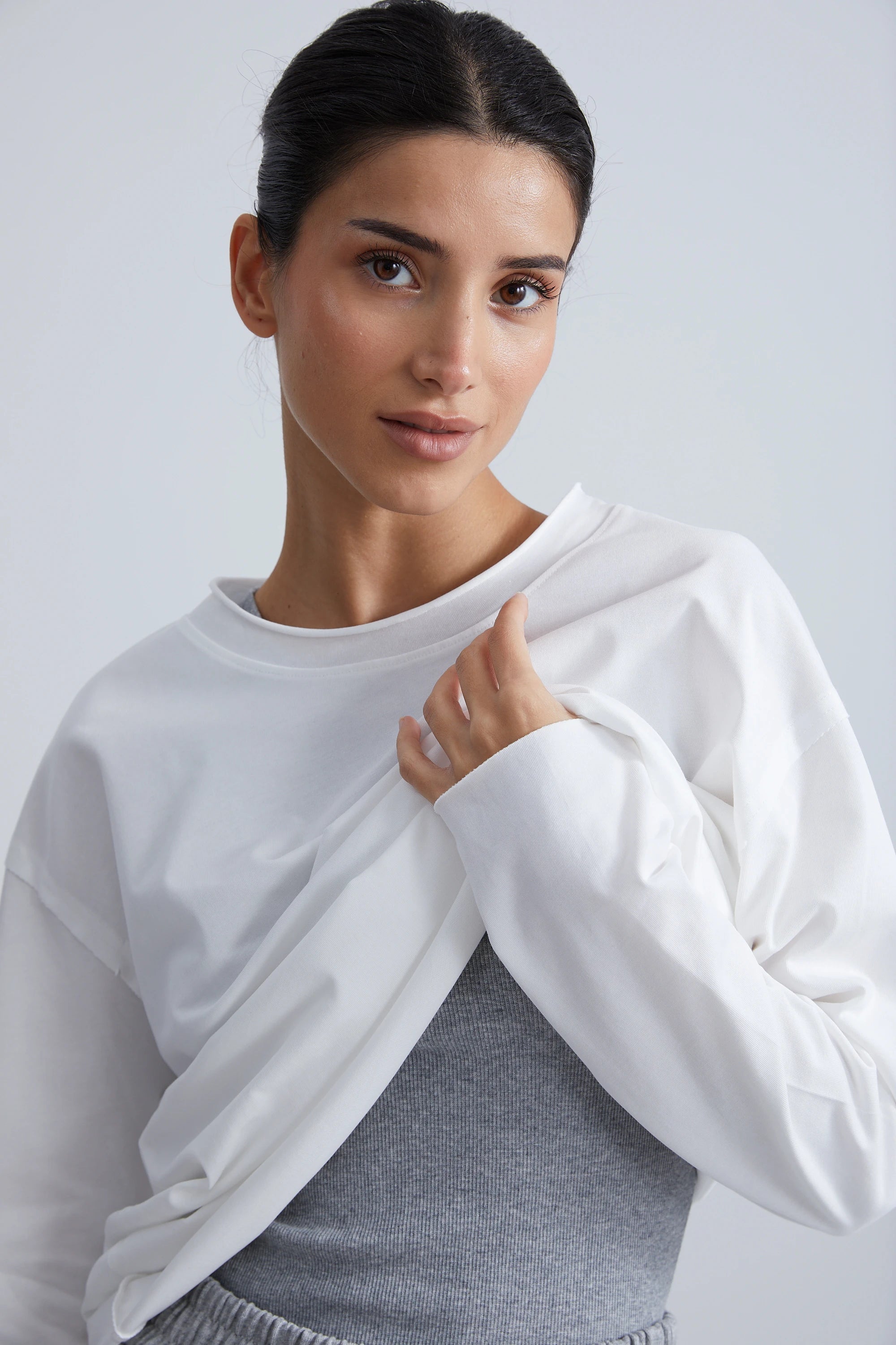 LONG SLEEVE WITH RAW EDGE