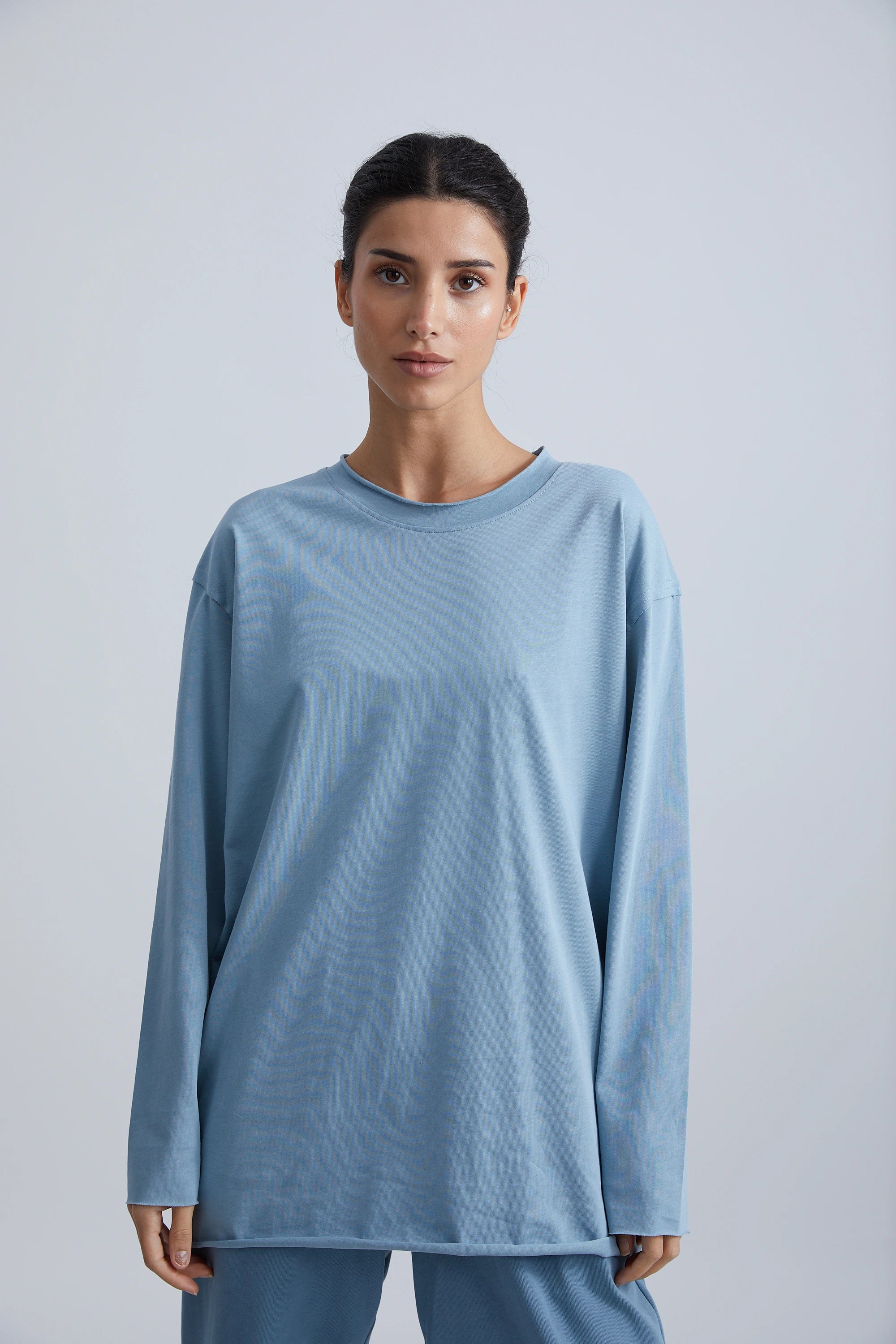 LONG SLEEVE WITH RAW EDGE