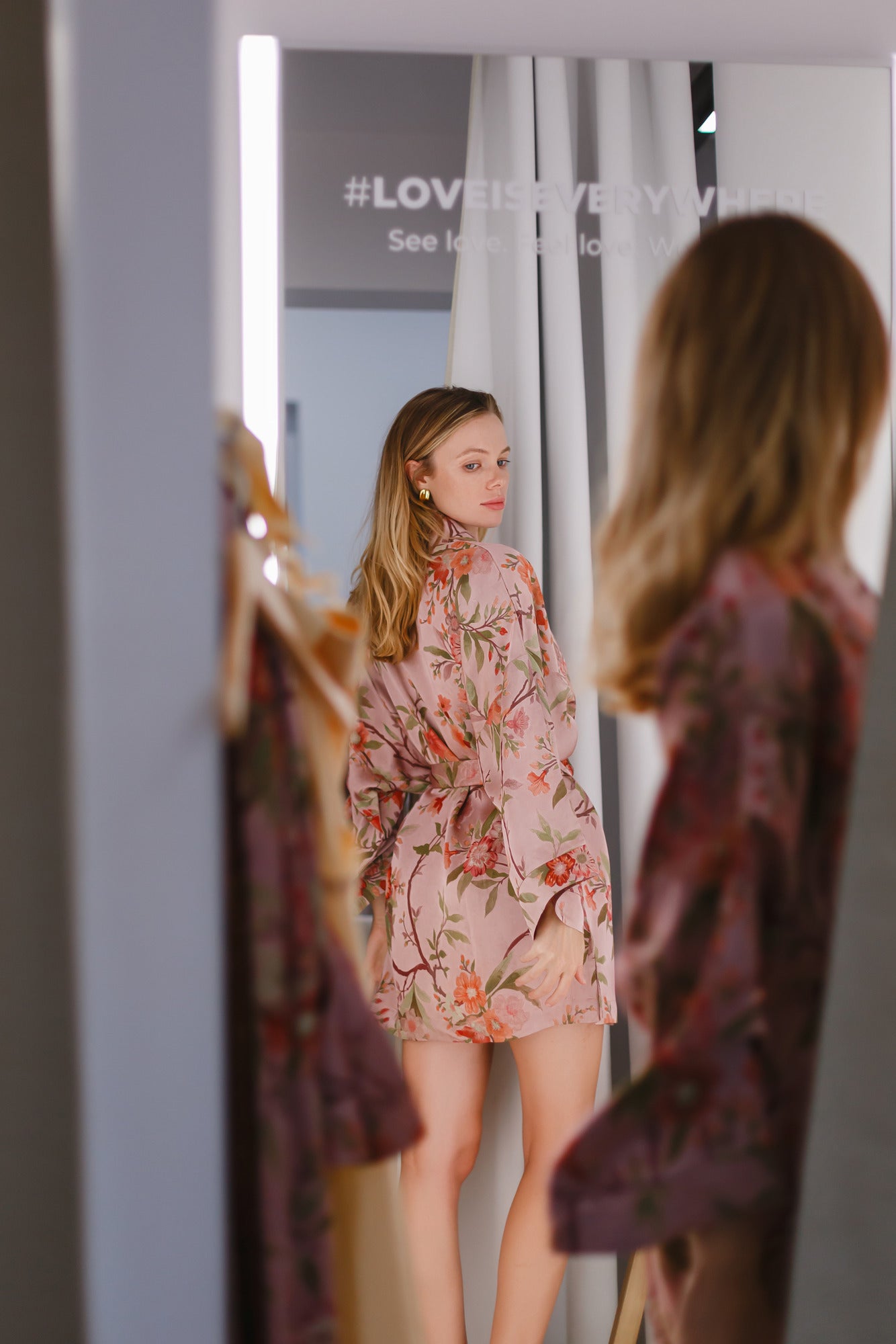 CHINESE STYLE KIMONO WITH PATTERN MINI