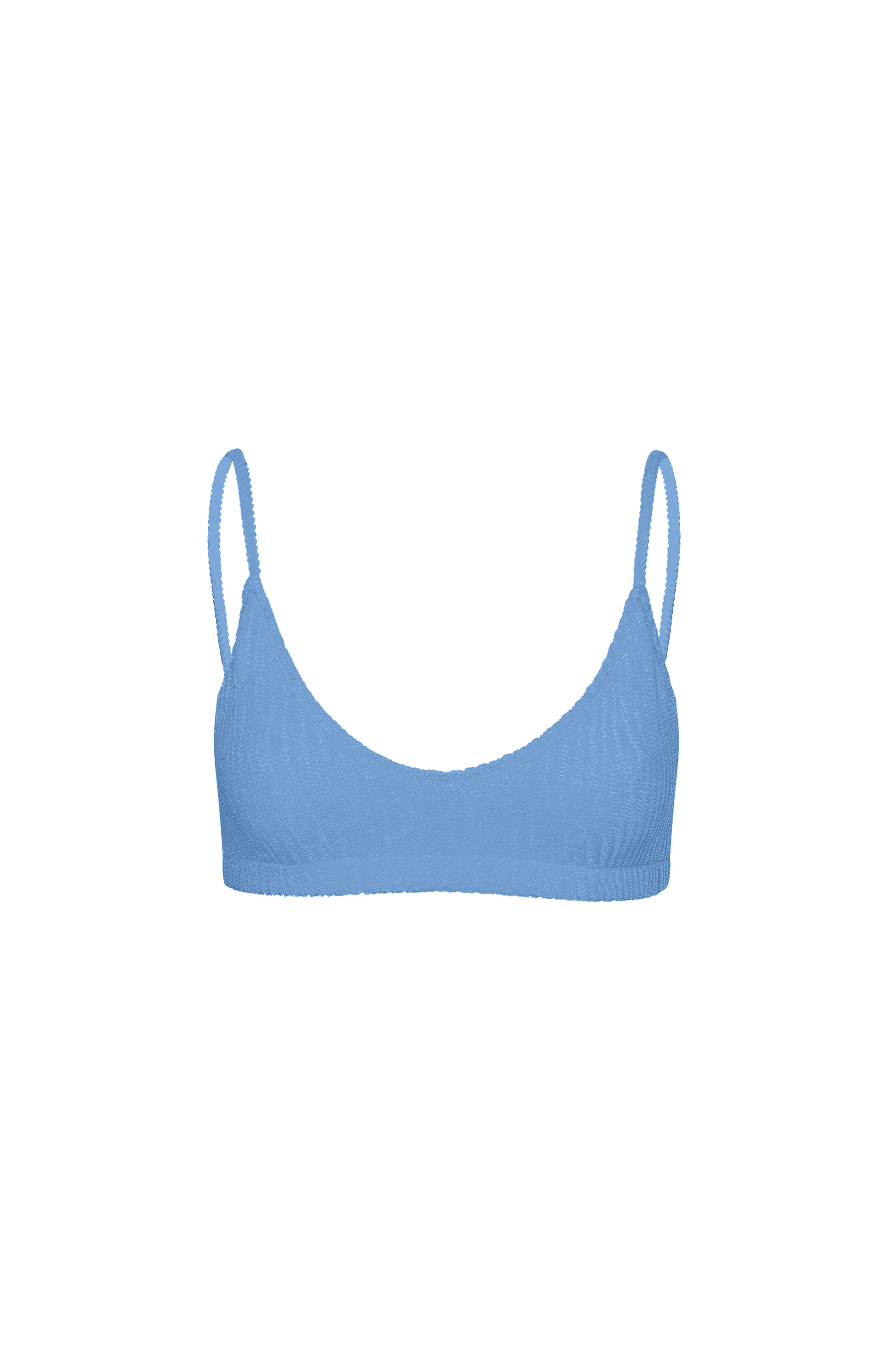 CRINKLE BODY TOP WITH THIN STRAPS