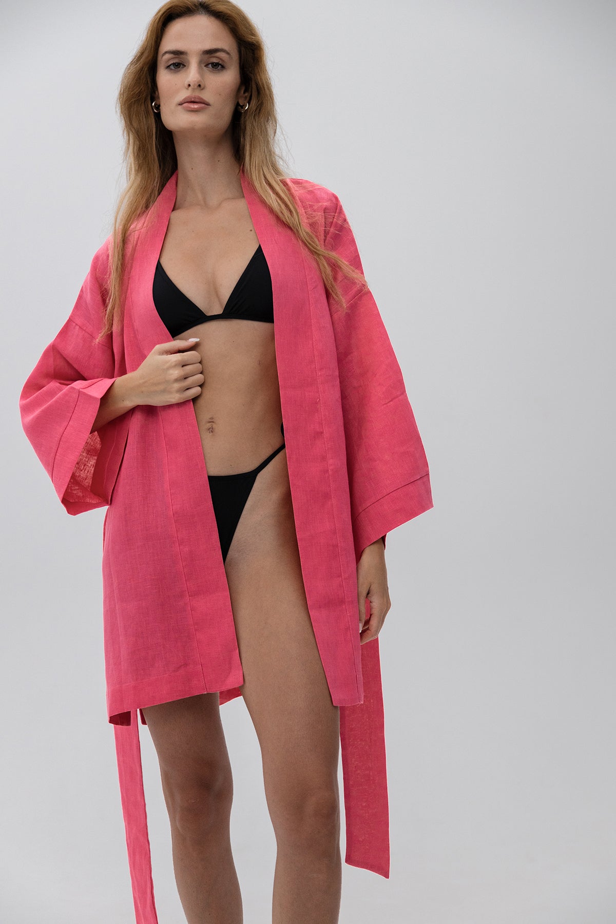 LINEN KIMONO MINI