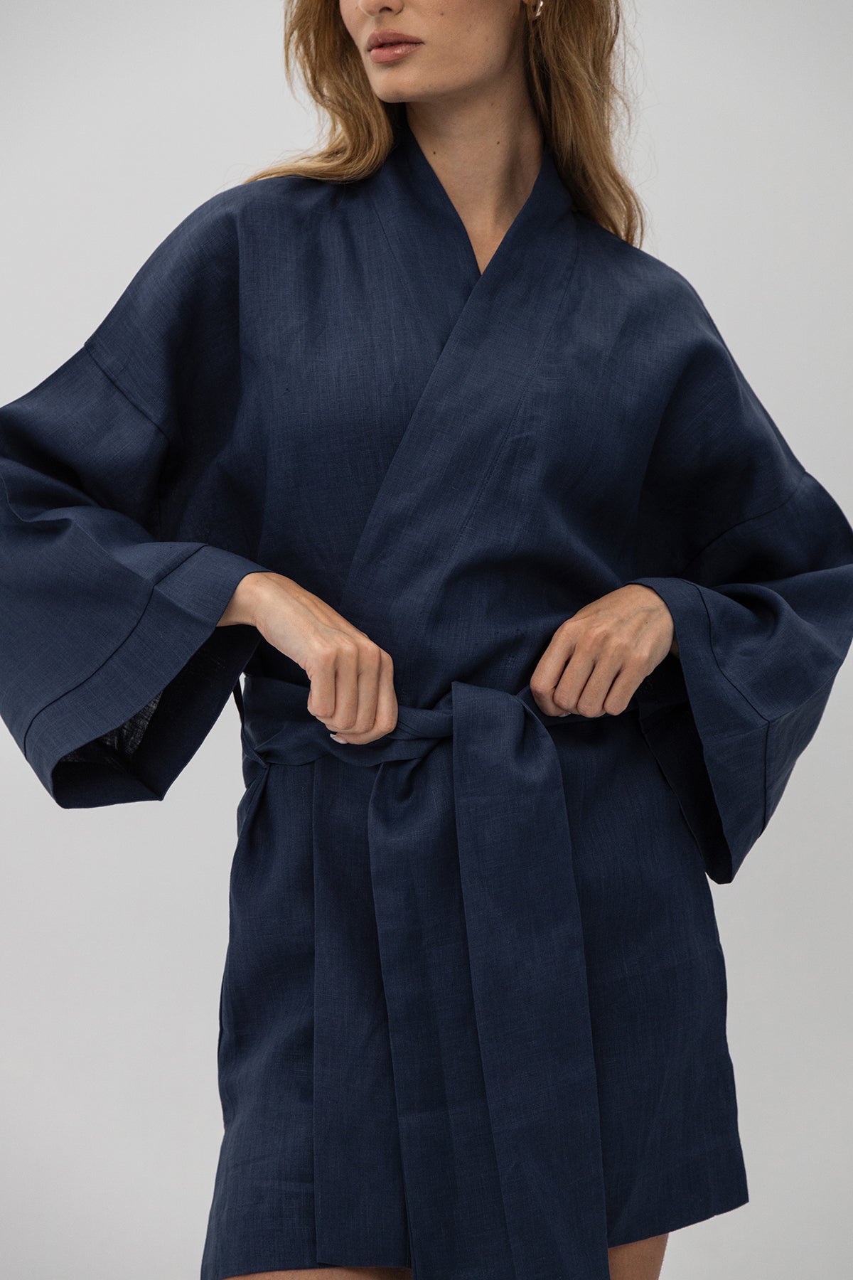 LINEN KIMONO MINI