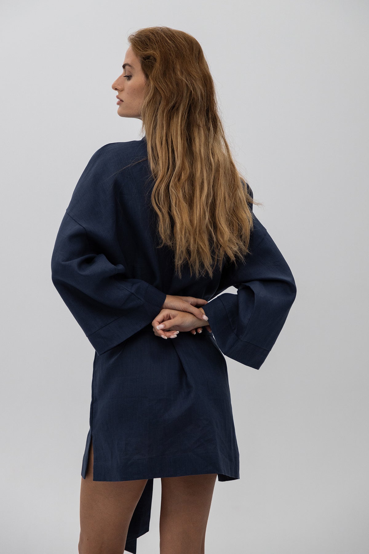 LINEN KIMONO MINI