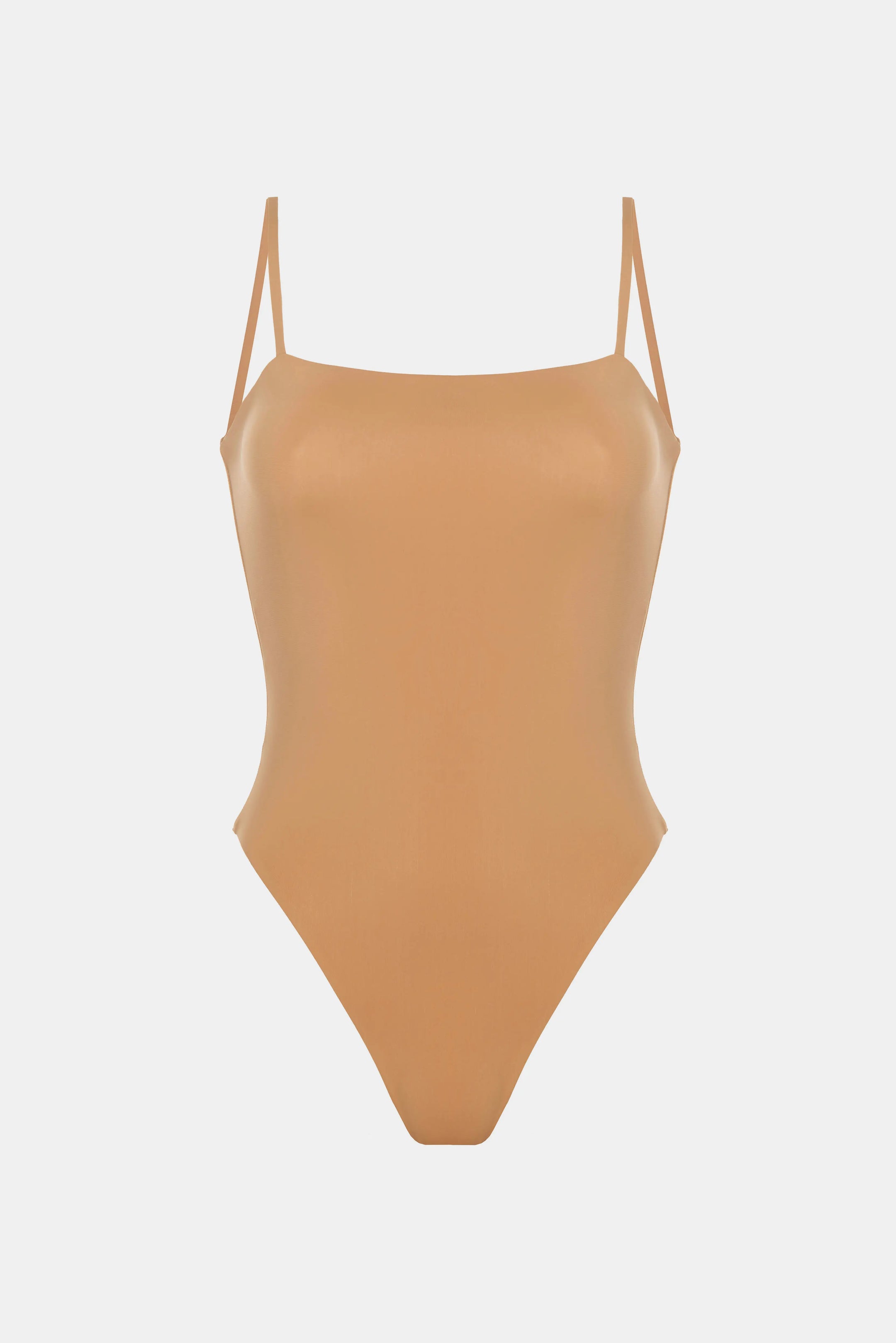 THIN STRAPS ONE-PIECE SWIMSUIT